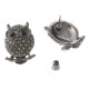 Crystal Owl Post Earrings
