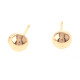 Gold Plated Earrings / 6 Pairs