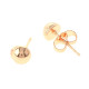 Gold Plated Earrings / 6 Pairs