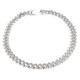 Silver Plated Rhinestone Necklace