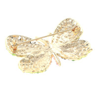Rhinestone Butterfly Brooch  
