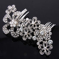 Crystal Floral Hair Comb & Stick