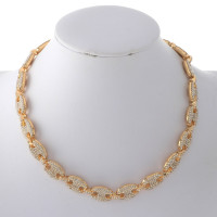 Gold Plated Rhinestone Necklace