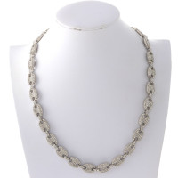 Silver Plated Rhinestone Necklace