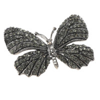 Rhinestone Butterfly Brooch 