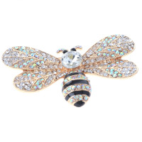 Crystal Bee Brooch 