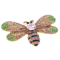 Crystal Bee Brooch  