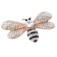 Crystal Bee Brooch  