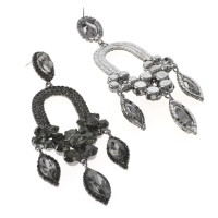 Large Rhinestone Chandelier Earrings