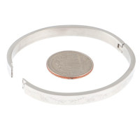 Stainless Steel Fold-Over Bracelet 