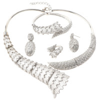 silver Plated Necklace Set