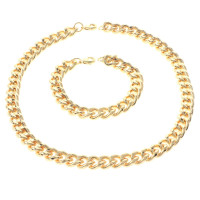 Gold Plated Necklace & Bracelet