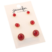 6 Pieces Post Earrings Set