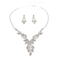 Rhinestone Necklace Set 