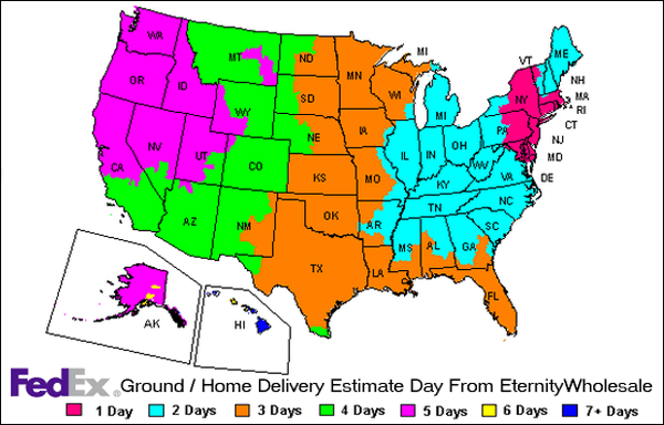 Fedex Transit Time Map